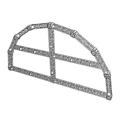 Semi-arch main frame（1342*50*698cm）